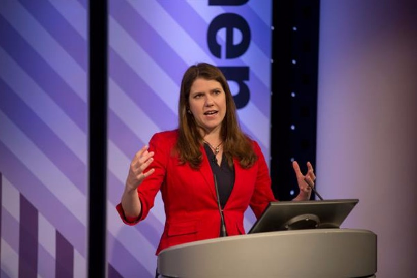 Jo Swinson speaking at last year's Omniwomen UK event
