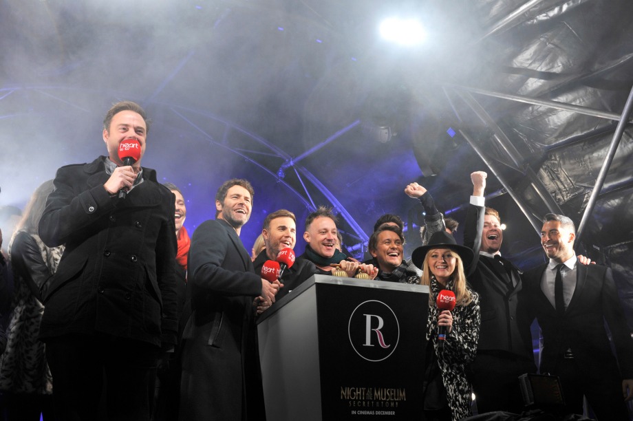 Take That flick the switch on Regent Street