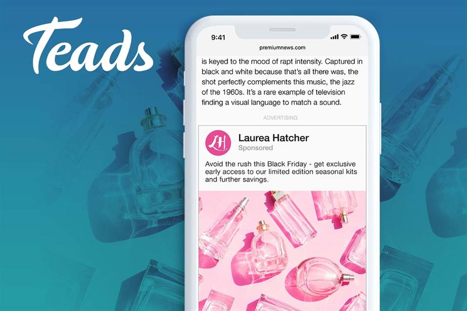 Teads: connects advertisers with premium publishers