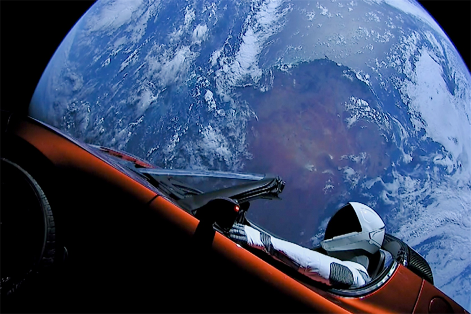 Tesla launched its Roadster EV into space in 2018