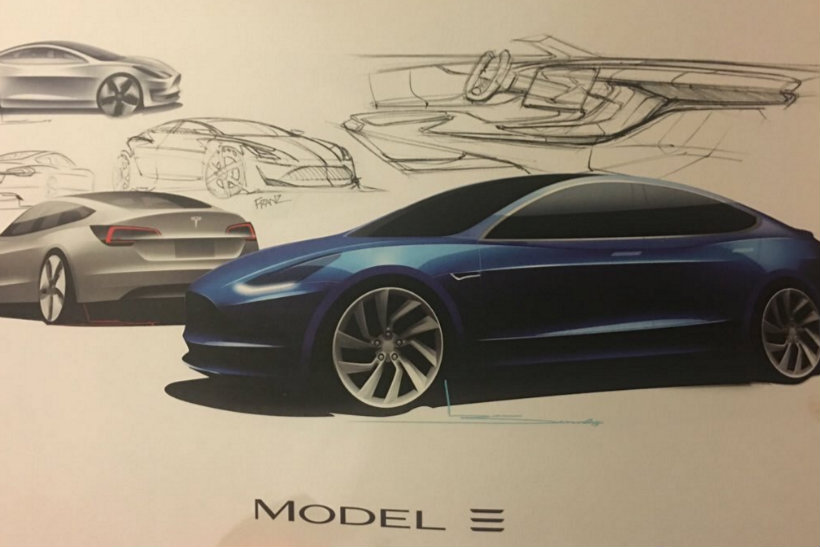 Tesla Model 3 concept art