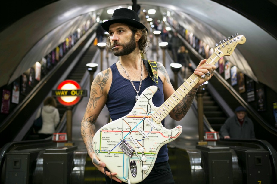 Musician James Black unveiled the limited edition Stratocaster guitar 