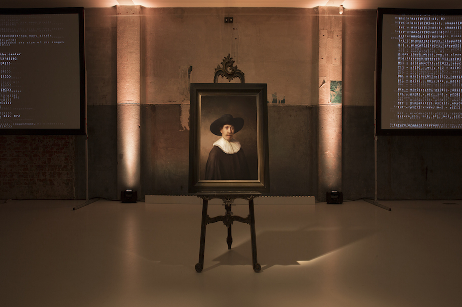 The portrait draws on Rembrandt's 346 paintings