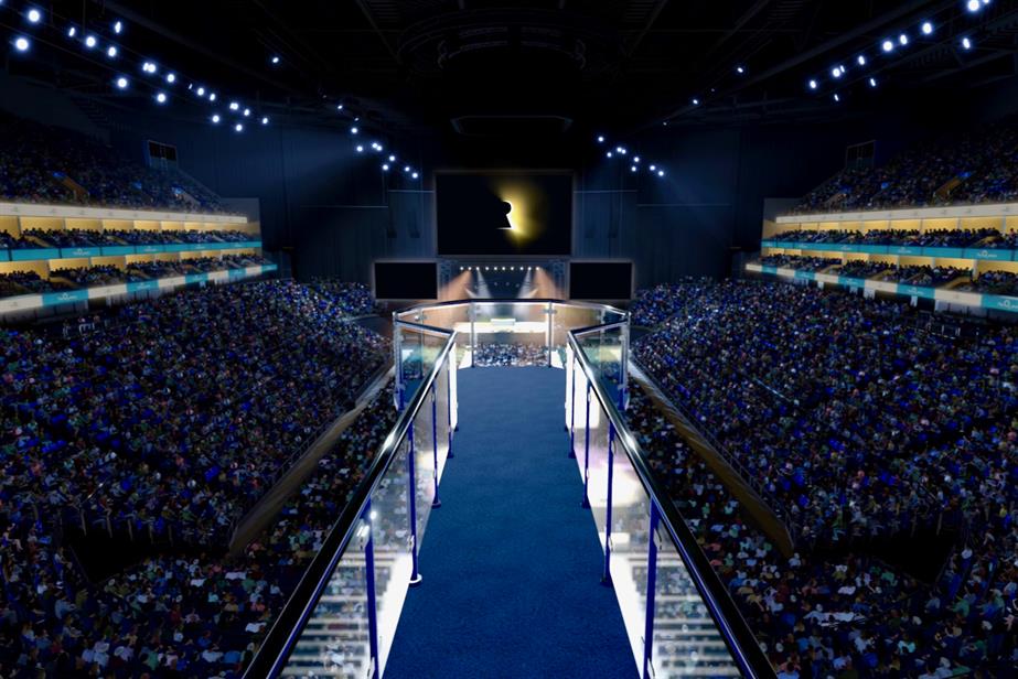 The O2's soon-to-be built retractable walkway