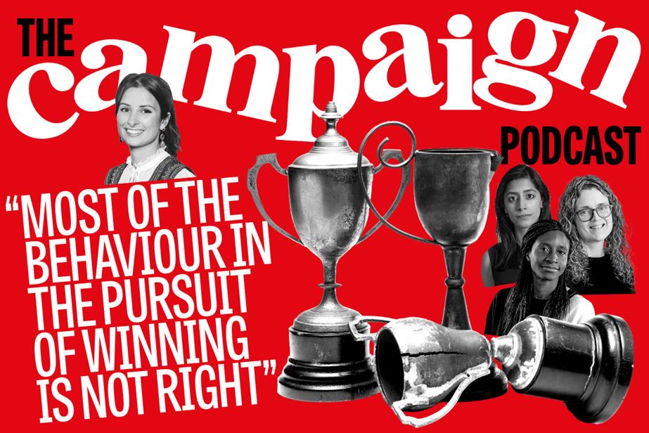 The Campaign Podcast artwork with awards