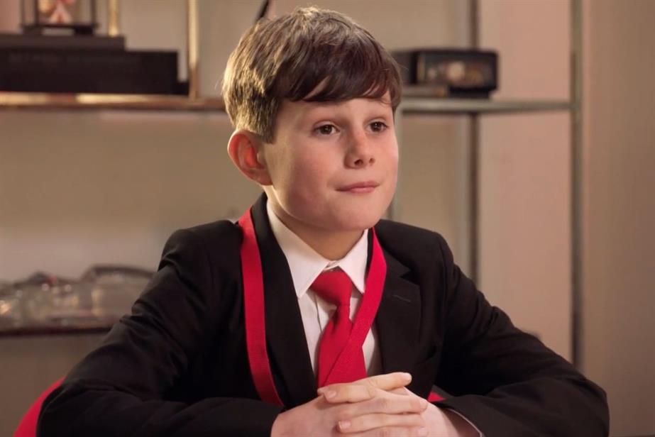 One of the kids in the Nissan Formula E campaign