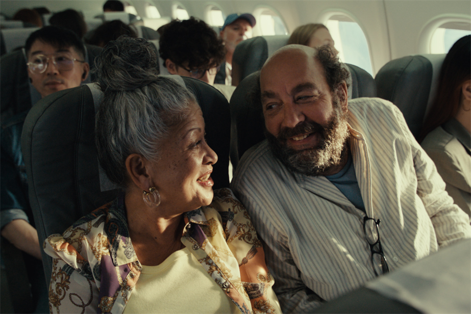 a couple on a plane for lloyds bank ad