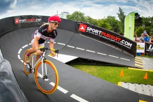 The velodrome pop-up will test cycling skills