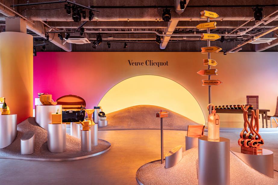 Veuve Clicquot's Solaire Culture exhibition celebrating 250 years of the brand's heritage
