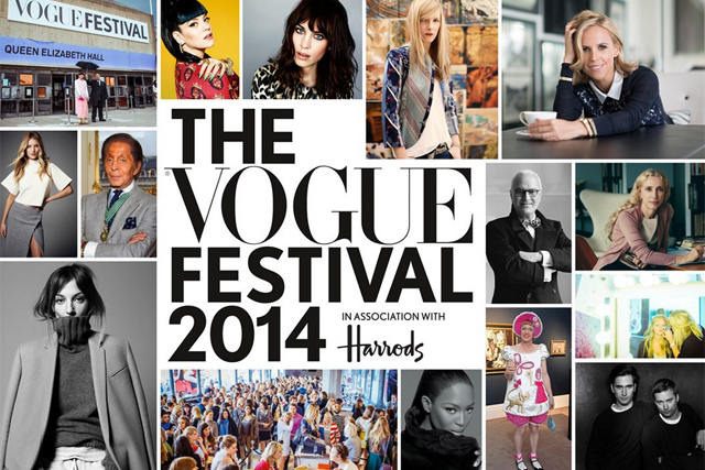 Vogue Festival 2014: sponsored by Harrods