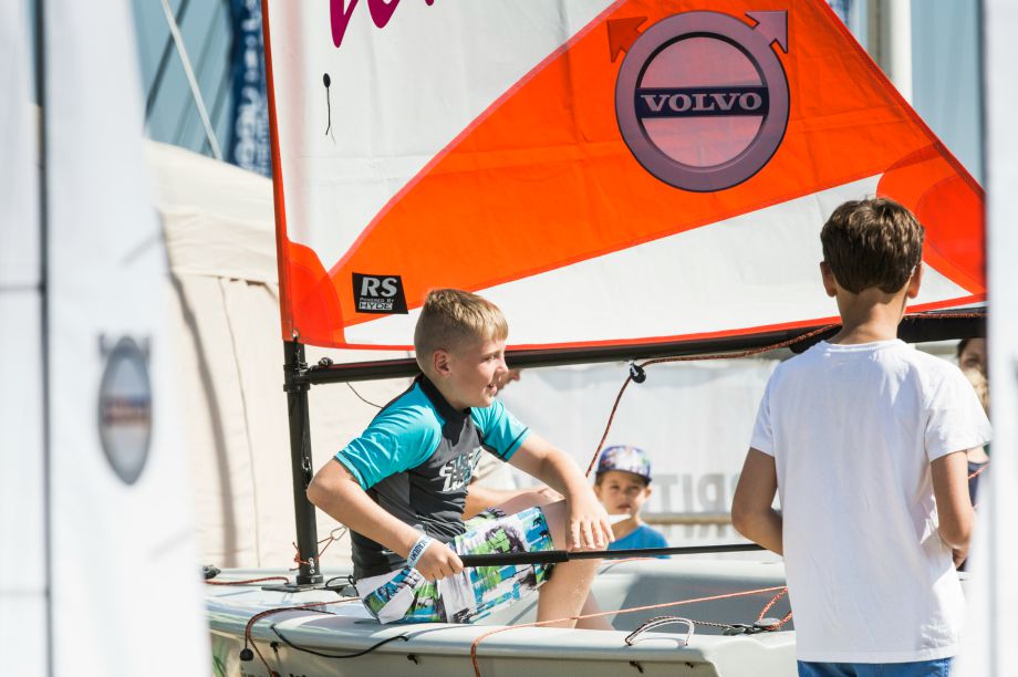 Located in Yacht Haven, Volvo’s activities included an RS Sailing simulator