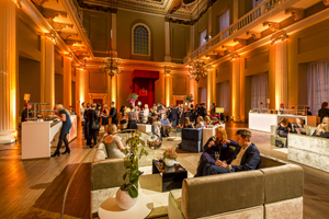 Guests enjoy an intimate, lounge-style set-up at Banqueting House