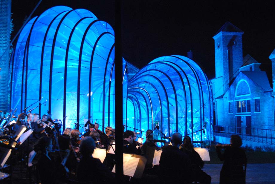 Chamber orchestra Britten Sinfonia at Bombay Sapphire distillery event