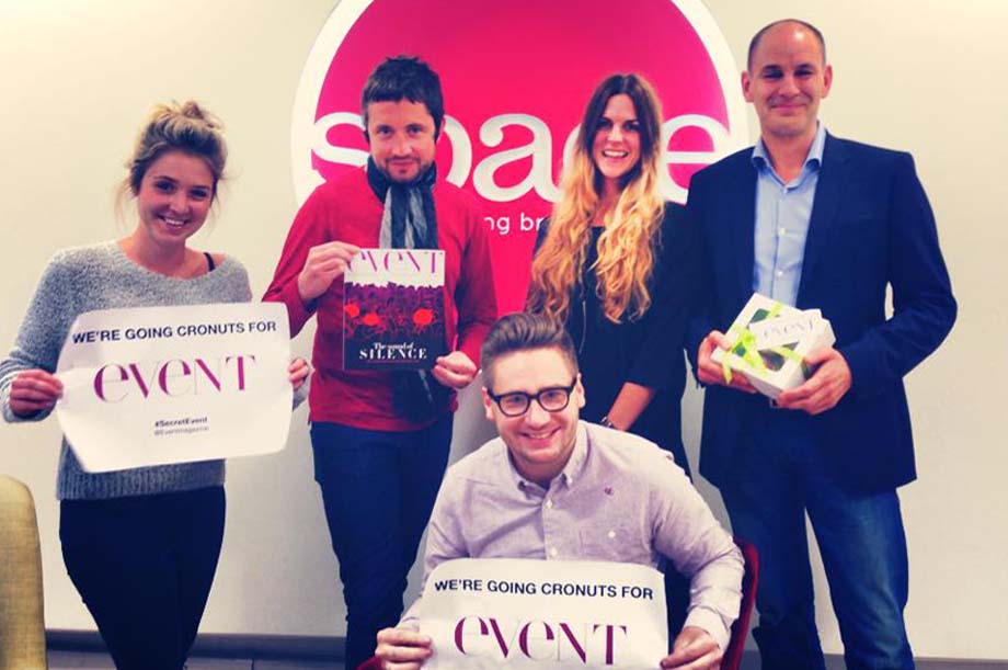 The team at Space receive cronuts from Event