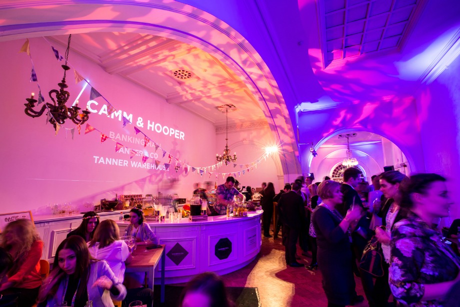 Camm & Hoopers dedicated bar at the London Summer Event Show (Holly Clark Photography)