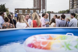 The Roundhouse's summer venue includes a swimming pool