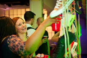 Guests at the Schuh House Party explore the A/W 2014 collections
