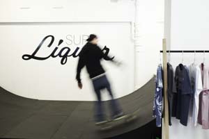 Surf Liquor created a temporary skating space at Old Truman Brewery