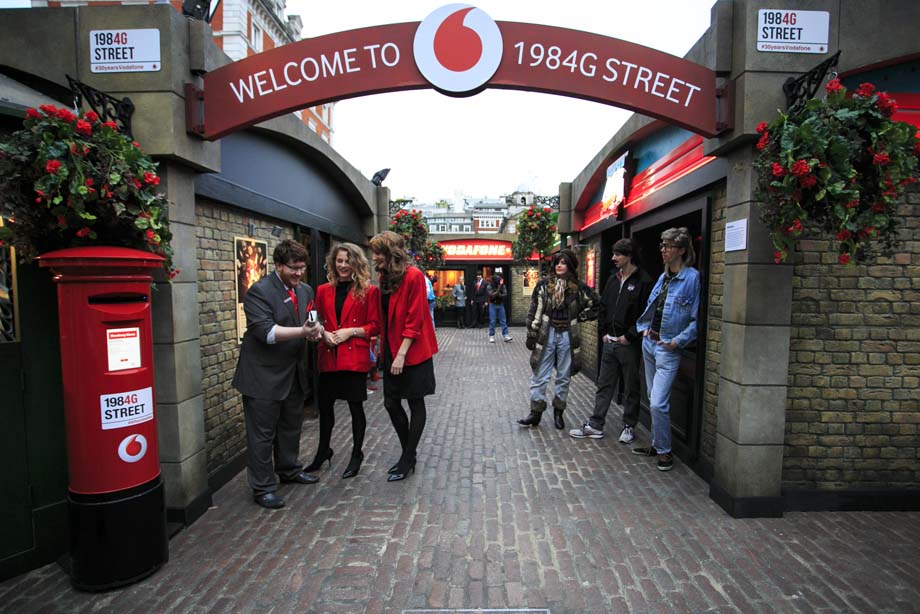 Vodafone's 1984G Street focused on the 1980s in the modern day