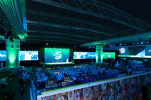 The Qatar World Cup fan zone features football-themed activities