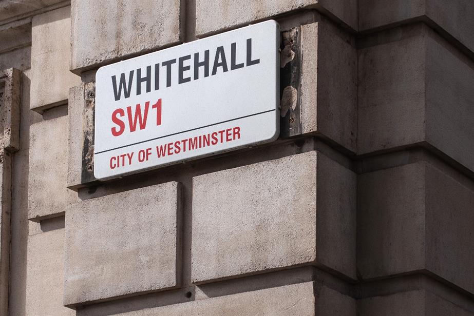 Picture of road sign saying "Whitehall"