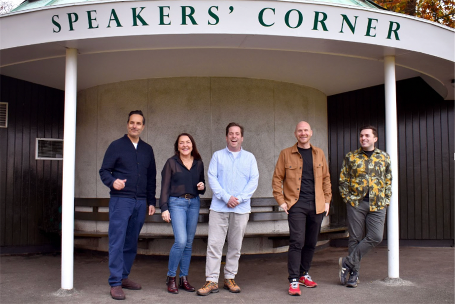 Fearless Union: (left to right) Alan Fayolle, Nicki Murphy, Patrick Flynn, Darren Cox, Mark Campion