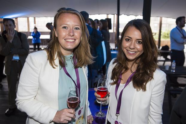 Drinks and canapes were served on the terrace after the day's event