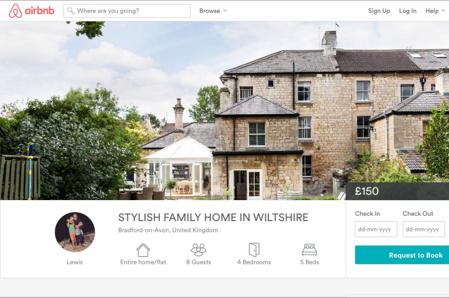 The Wiltshire home is available to book through Airbnb (airbnb.co.uk)