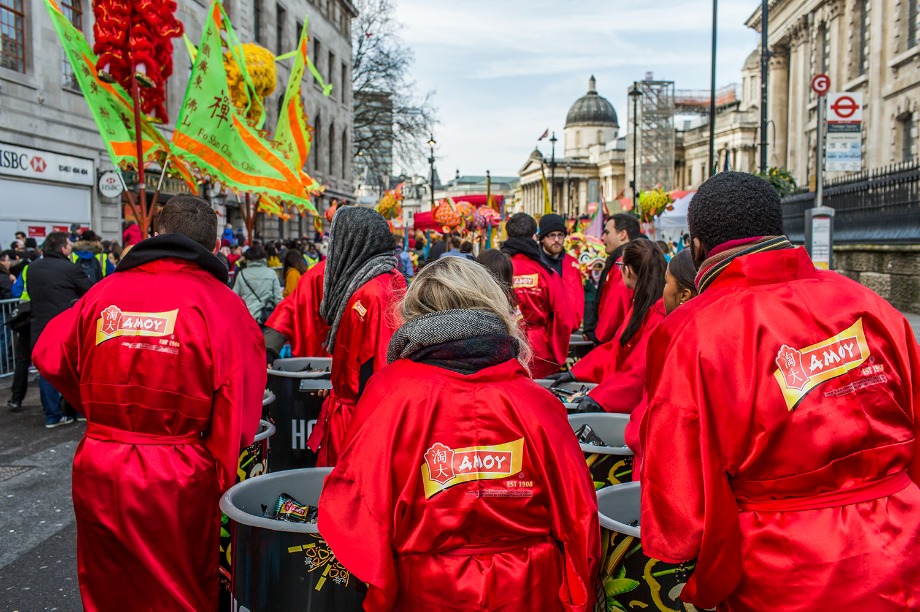 A total of 30,000 samples were handed out to revellers in Trafalgar Square