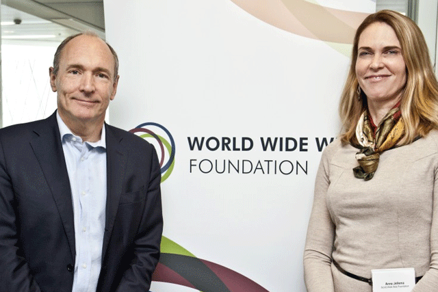 Anne Jellema is chief executive of Tim Berners-Lee's Web Foundation #web25