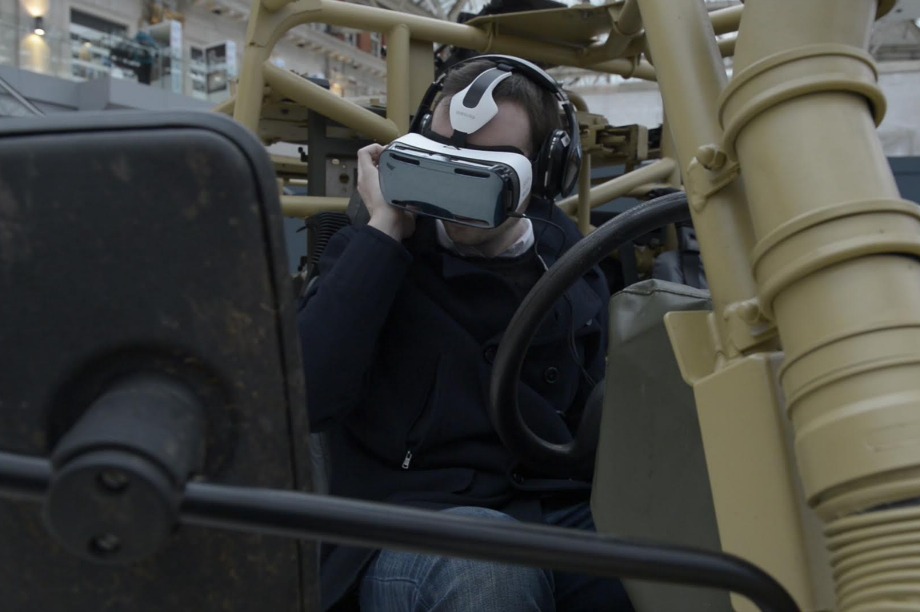 Users experience a live fire experience with Oculus Rift