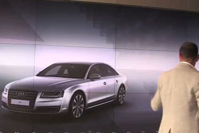 Audi City: uses Microsoft's Kinect motion-sensing technology