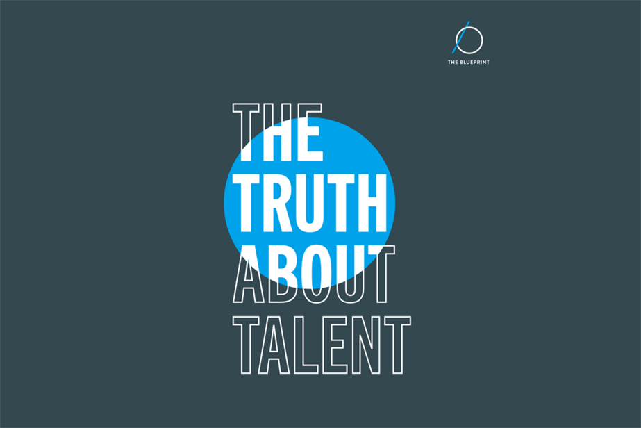 Official graphic containing the report's logo, with text reading "The Truth About Talent"