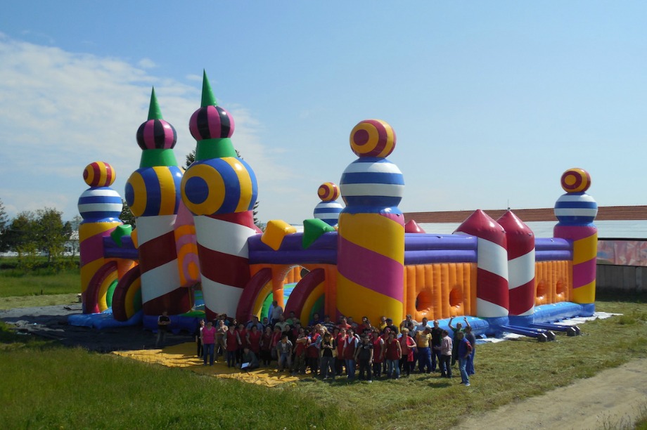 The giant bouncy castle will feature at a number of festivals this summer