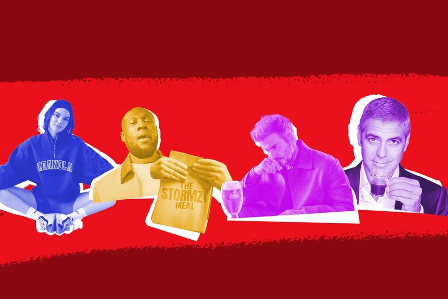 Graphic of Kendall Jenner, Stormzy, David Beckham, George Clooney