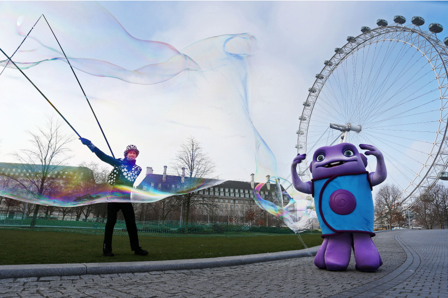 Bubbleman was joined by Dreamworks' Oh