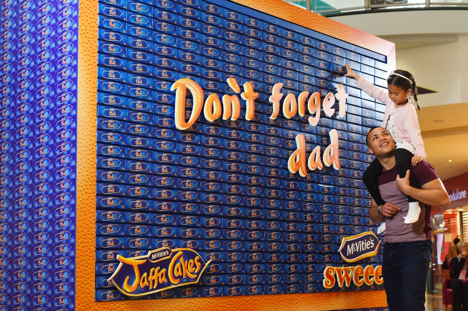 McVitie's Bluewater  installation for Father's Day 