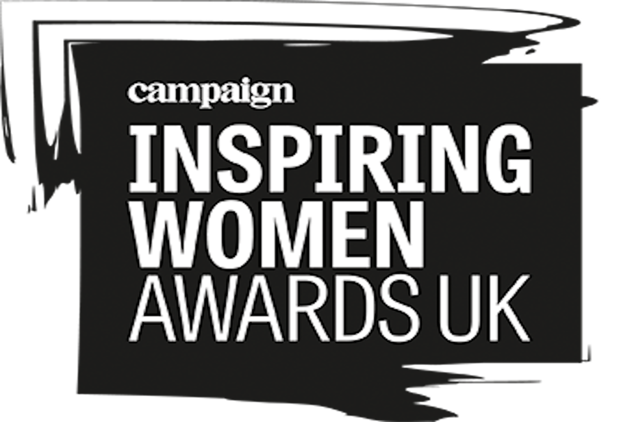 Black and white logo saying pk10 Inspiring Women Awards UK