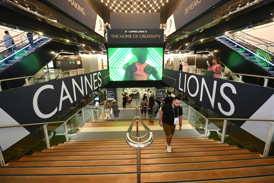 Cannes Lions stairs in Palais