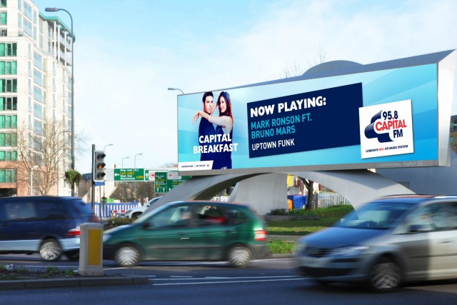 Capital Radio: relays tracks to Outdoor Plus screens via CrowdScreen