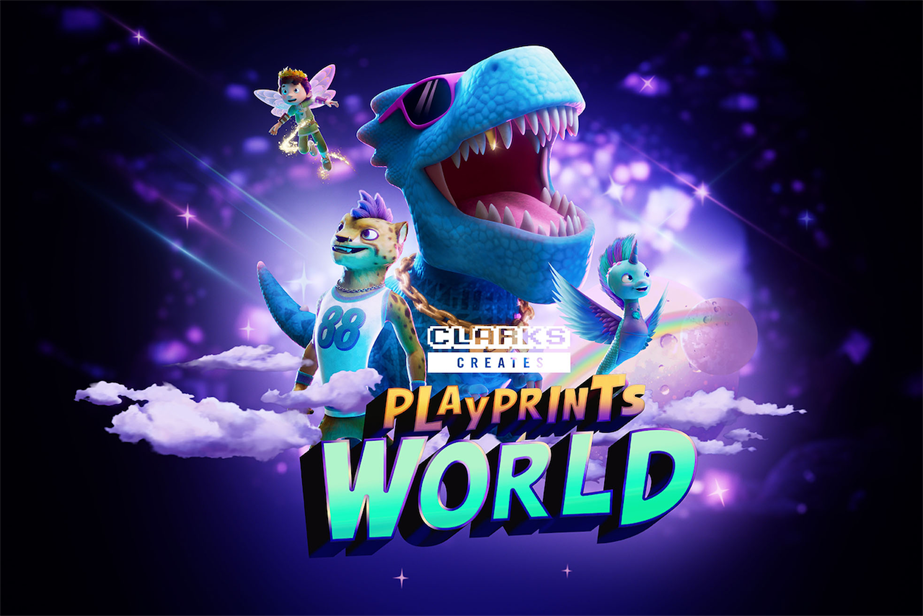 Clarks' Playprints World logo