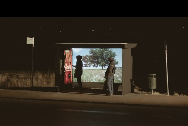 Coke gives Swedes at bus stop a taste of summer