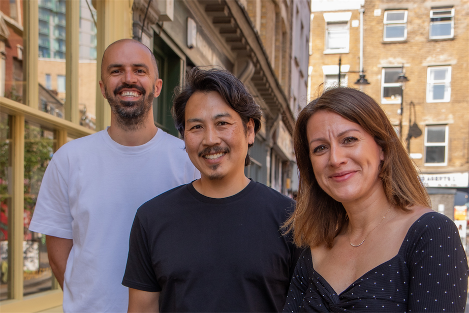 Pictured: David Proudlock, Dean Wei, Helen James