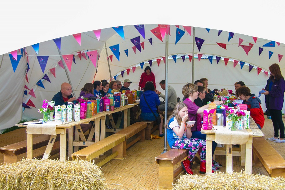 The 'breakfast extravaganza' at Cornbury Music Festival