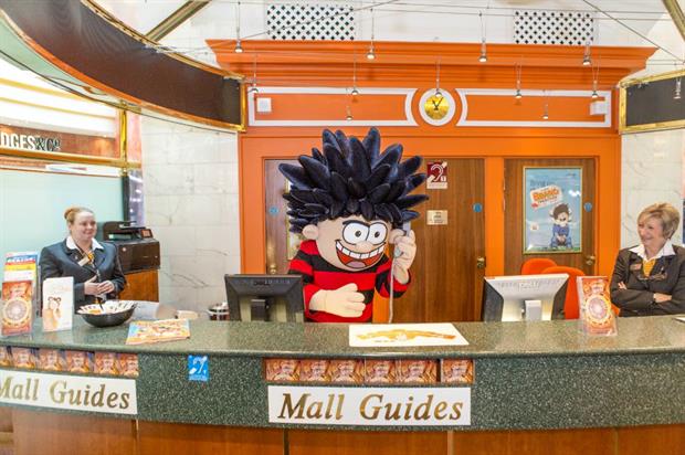 The Beano will take over Intu centres during the school holidays