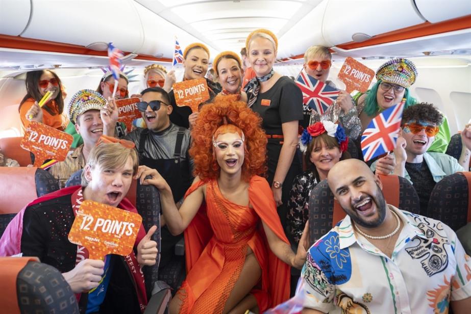 EasyJet Eurovision flight