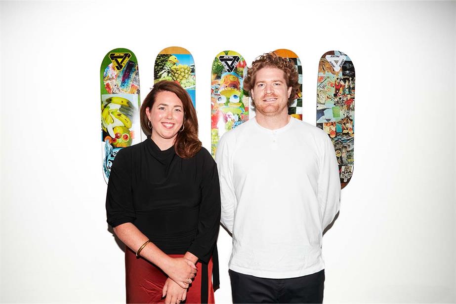 Jacinta Faul (left) joins SocialChain as CEO, pictured with Oliver Green (right) executive chairman of Brave Bison