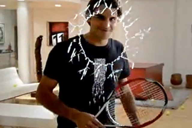 Roger Federer: features in five of the top ten tennis ads