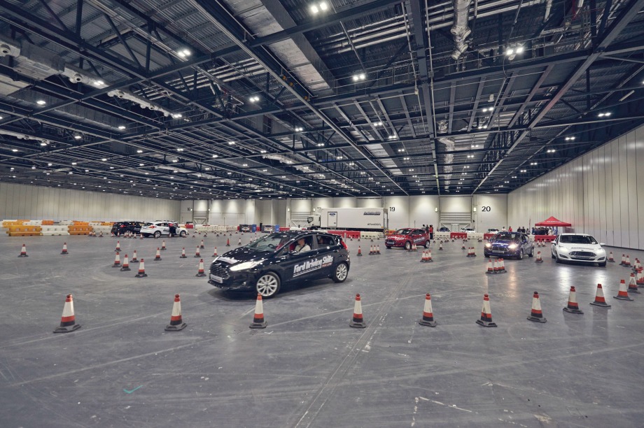 It was the first time the UK event had been held indoors
