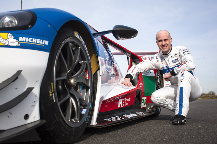 Racing driver Mario Franchitti was on hand to give Ford's fans safety tips